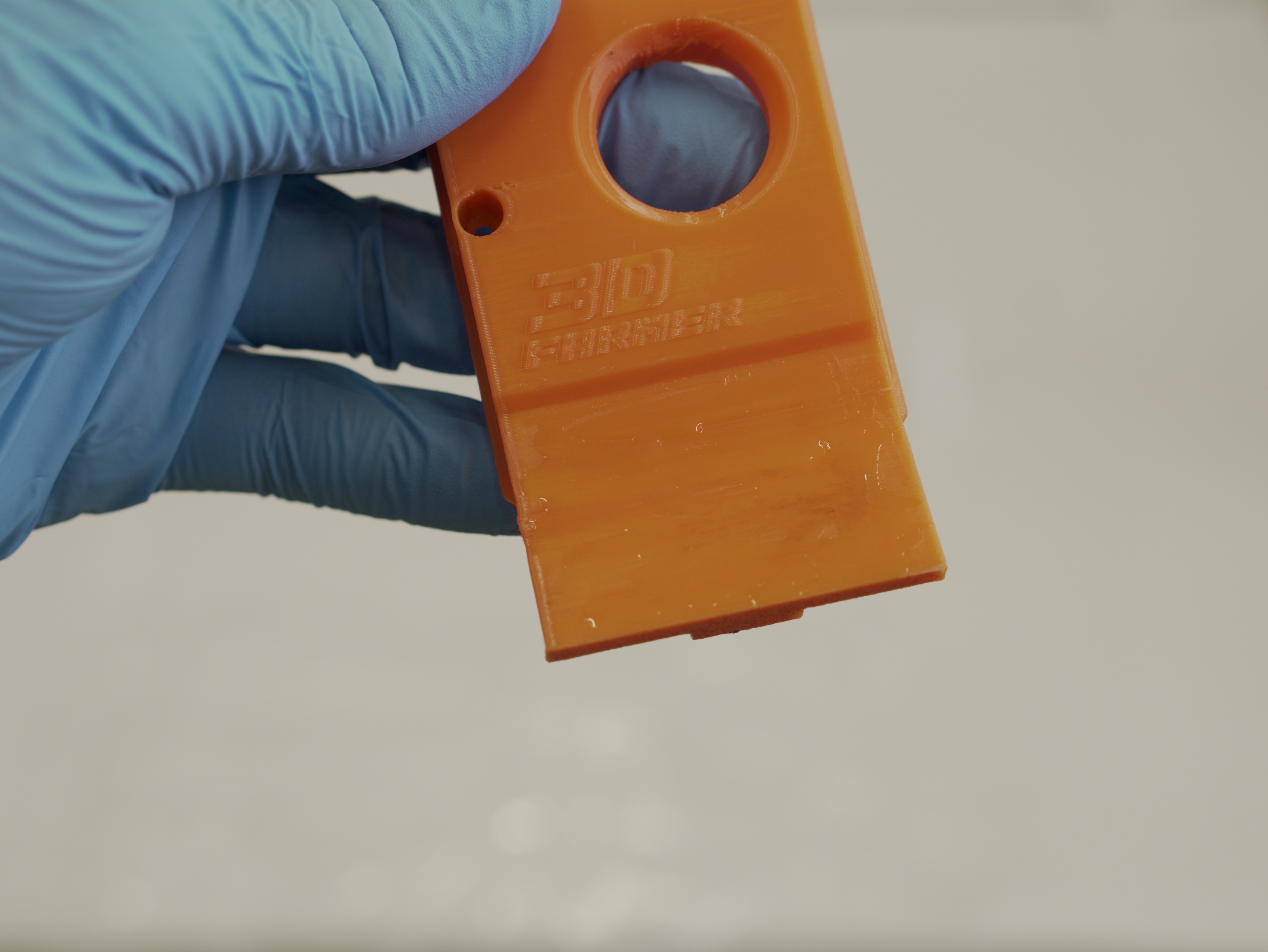 TPU and PETG scraper parts ready for gluing