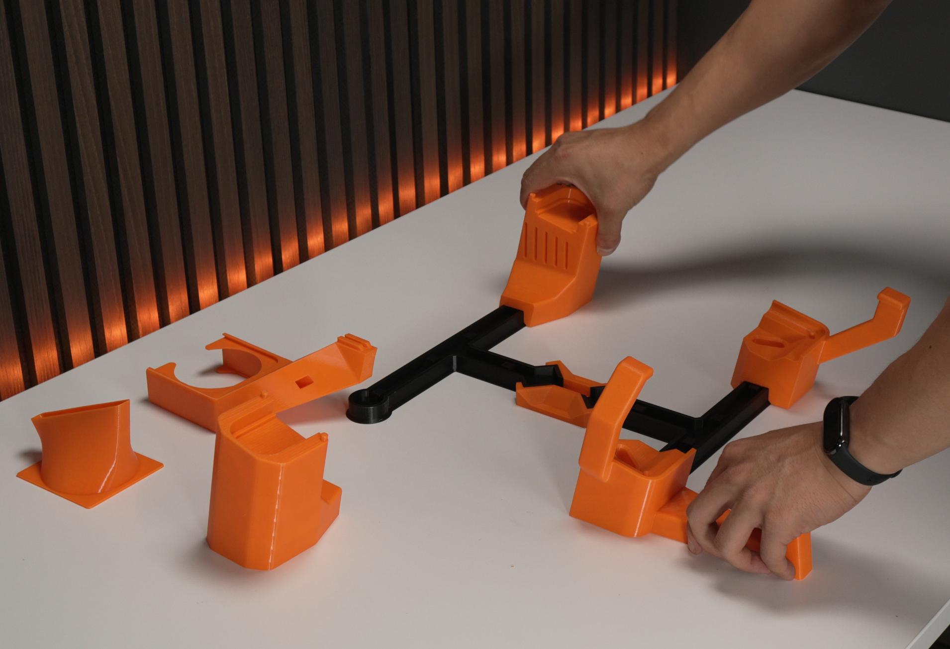 Printed parts detail