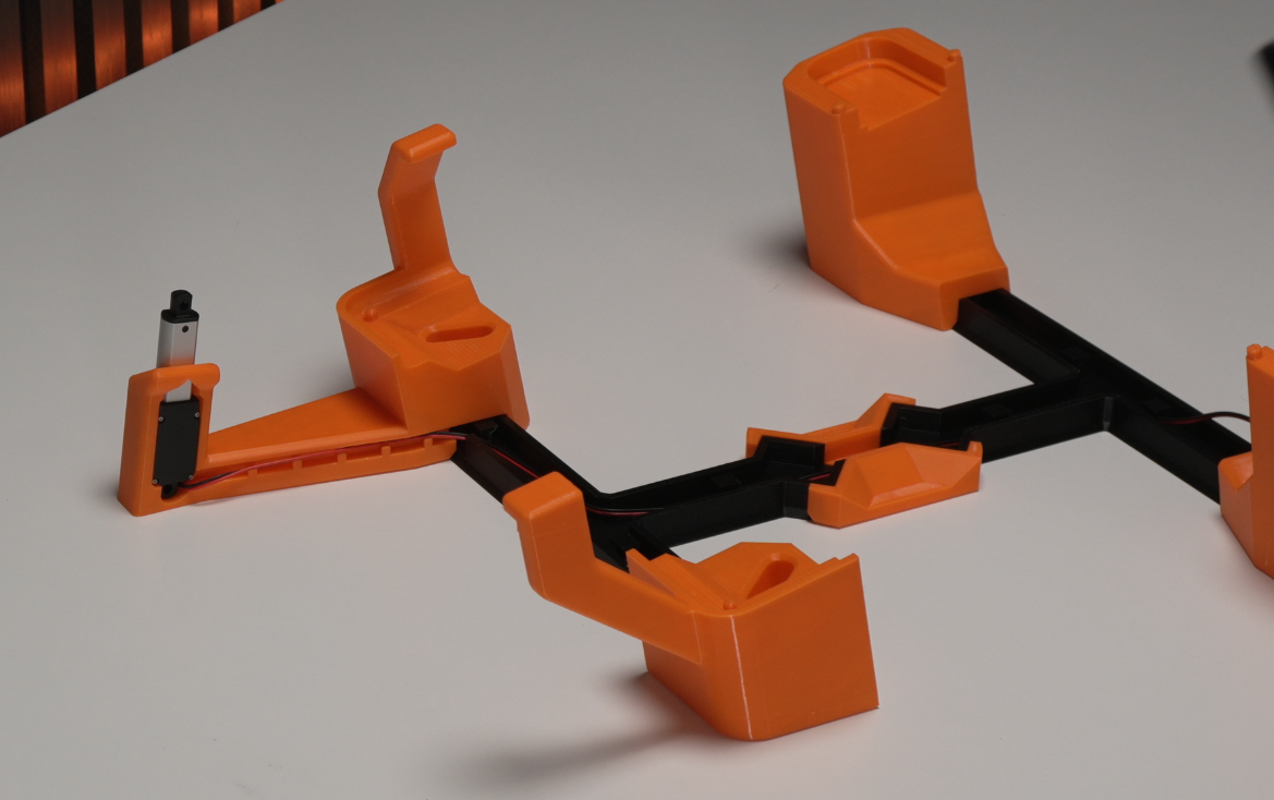 Cable hidden in the cutout