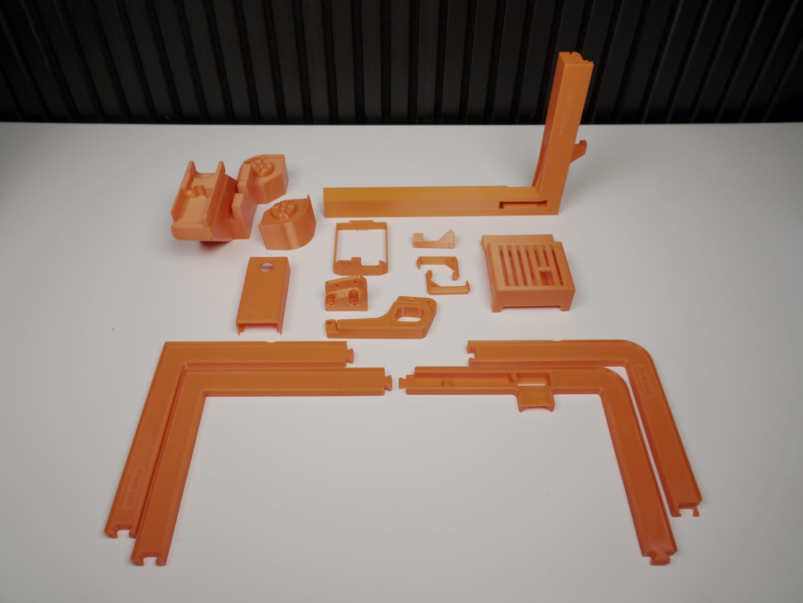 Printed parts and hardware overview