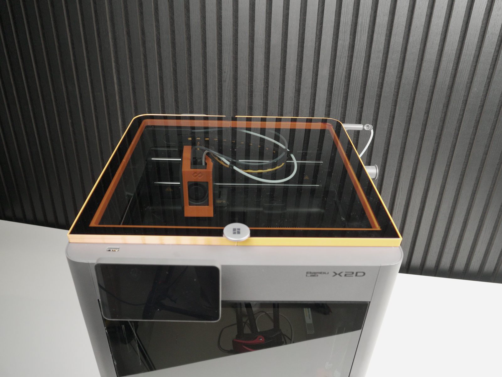 Printer glass cover placed back on the frame