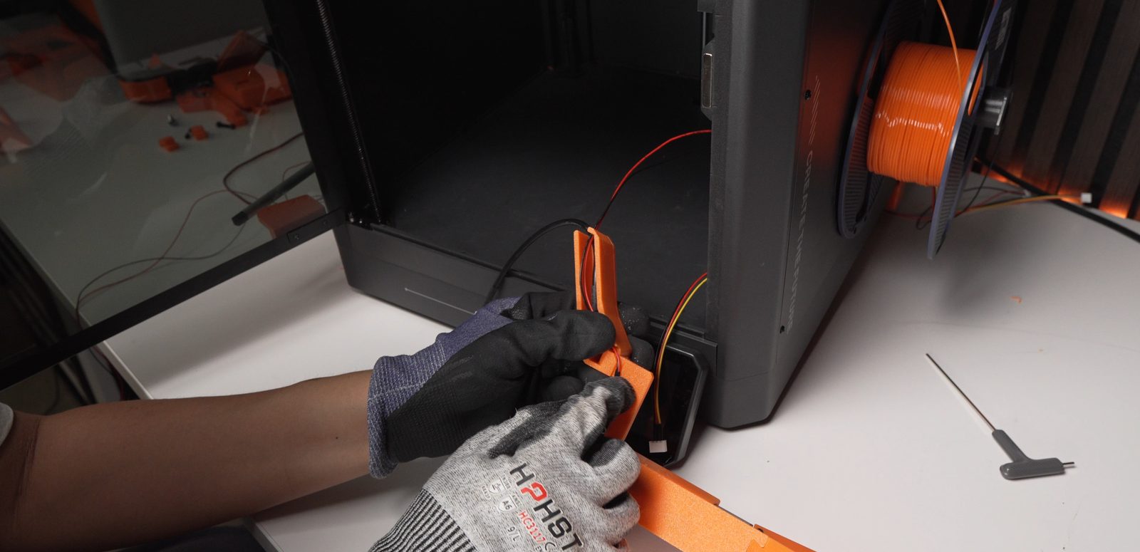 Wire harness connected to the switch