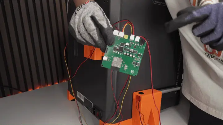 Connecting all cables