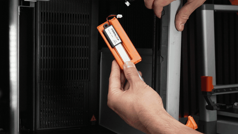 Bender holder inserted into the printer frame, H2S
