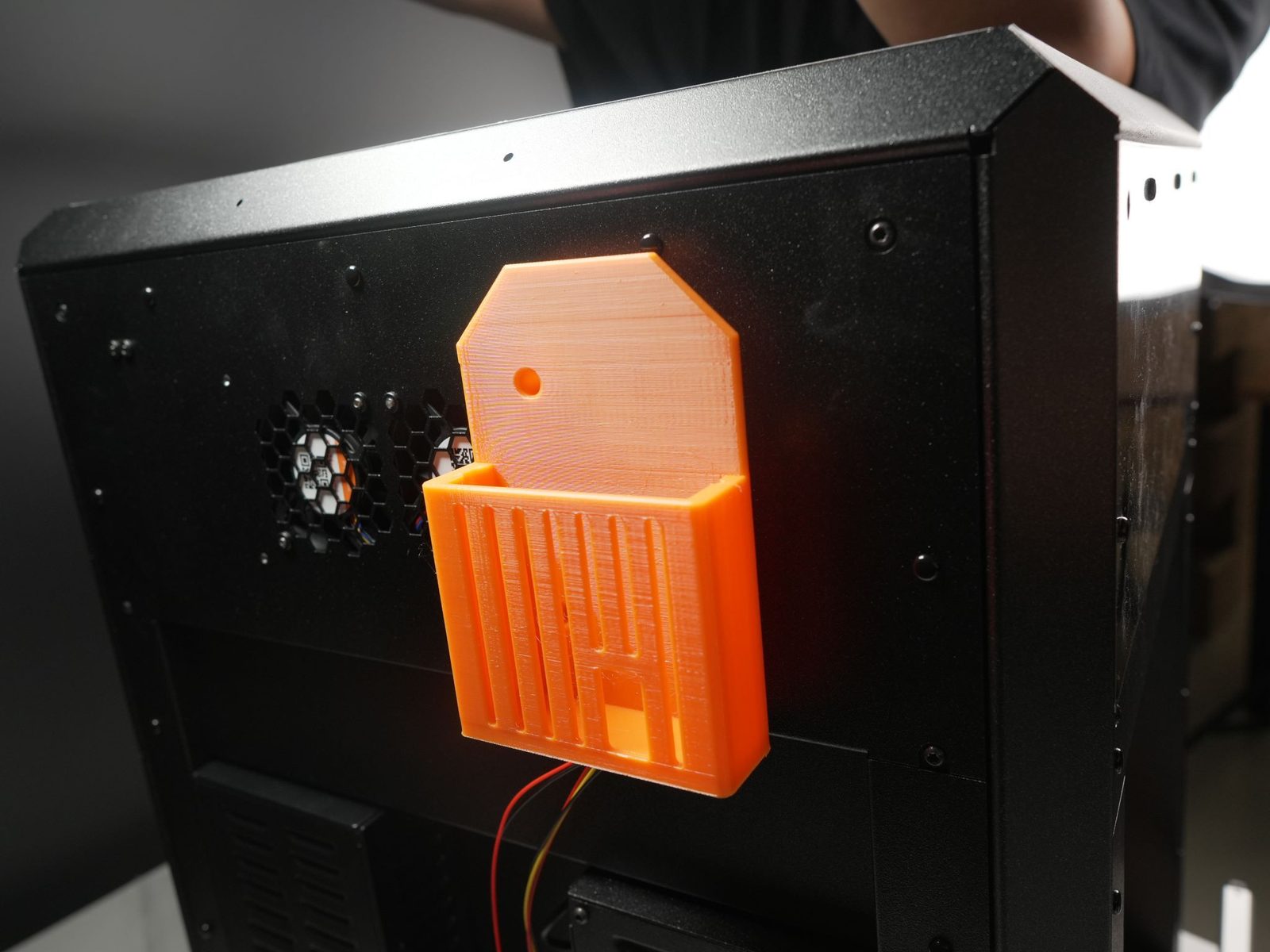 PCB holder secured at the back with M3 bolts